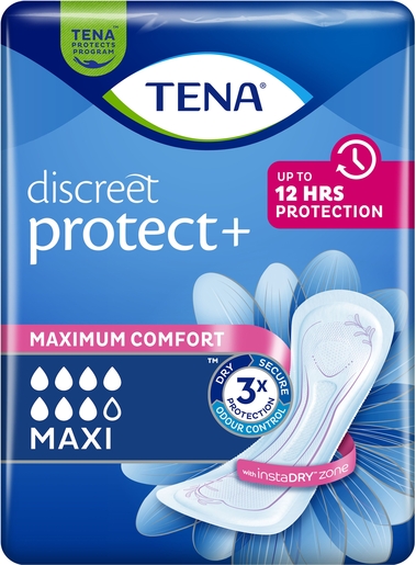 TENA Discreet Maxi | Protection absorbante - 12 pièces | Incontinence