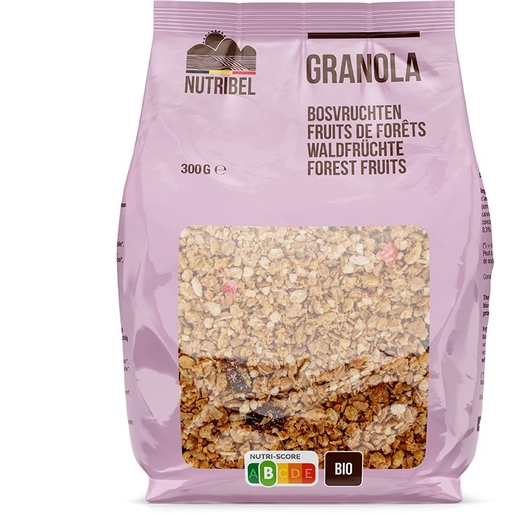 Nutribel Granola Bosvruchten Bio 300 g | Bioproducten