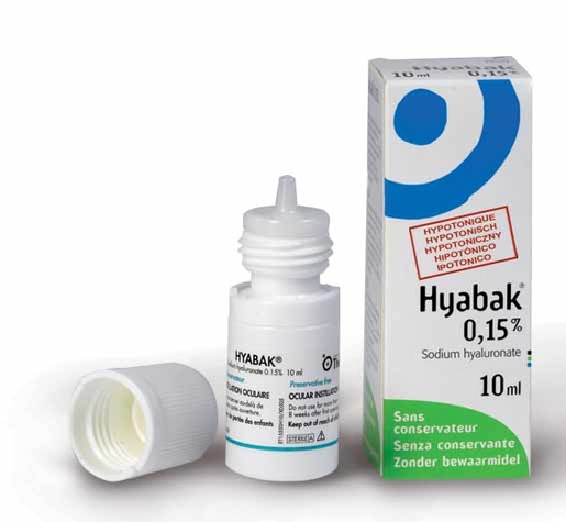 Hyabak 0,15% oogdruppels Hyaluron 10ml | Oculaire droogte