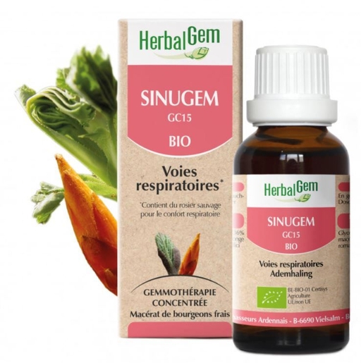 HerbalGem Sinugem Bio Gouttes 30ml | Respiration - Nez
