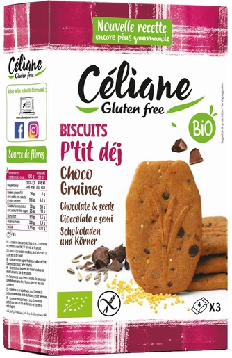 Celiane Biscuit Petit Dejeuner Bio 150g 4086 | Sans gluten
