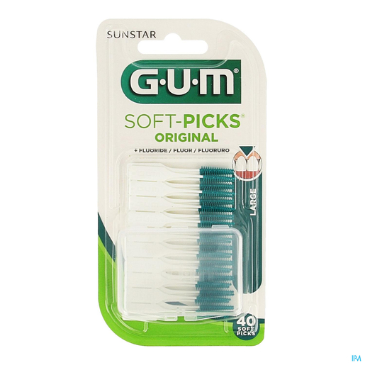 GUM 40 Soft-Picks Original Fluor Large | Fil dentaire - Brossette interdentaire
