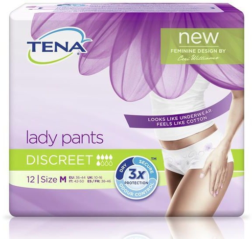 Tena Lady Pants Discreet Medium 12 Culottes | Protections Anatomiques