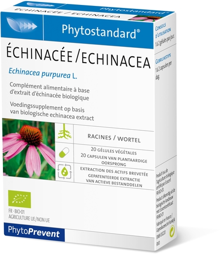 Phytostandard Echinacea 20 Capsules | Natuurlijk afweersysteem