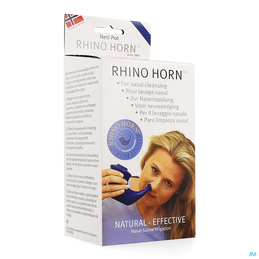 Rhino Horn Lave Nez Bleu | Nettoyage du nez