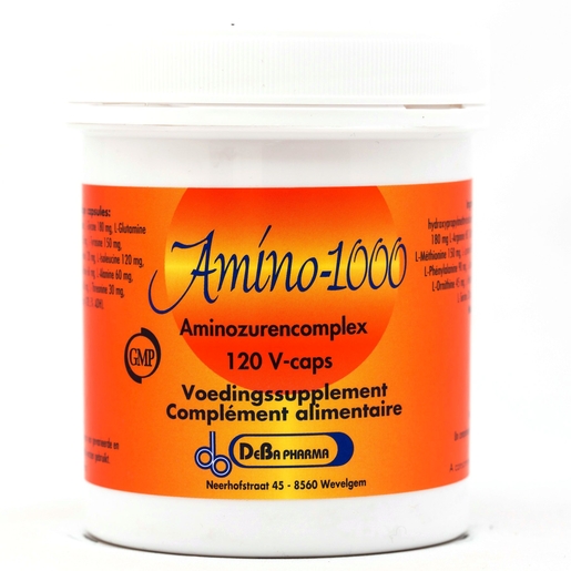 Amino 1000 120 Capsules Deba Pharma | Vermoeidheid - Herstel