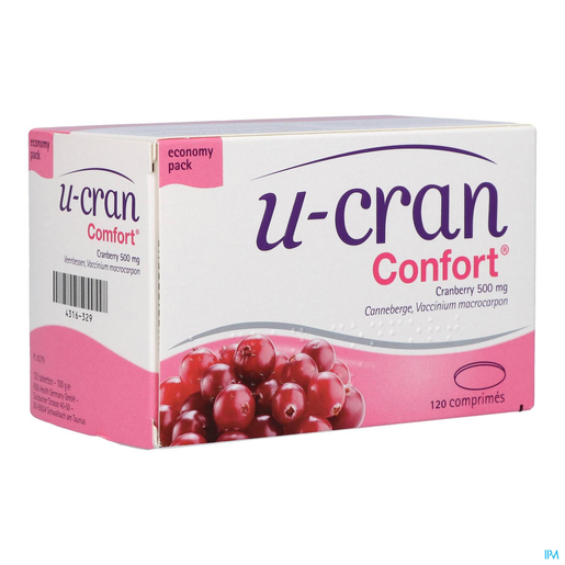 U-Cran Confort 120 Comprimés | Confort urinaire