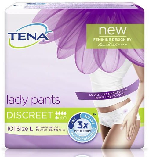 Tena Lady Pants Discreet Large 10 Culottes | Changes - Slips - Culottes