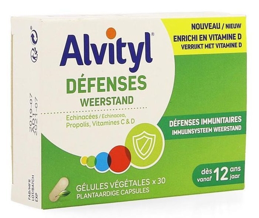 Alvityl Defenses 30 Capsules Végétales | Défenses naturelles - Immunité
