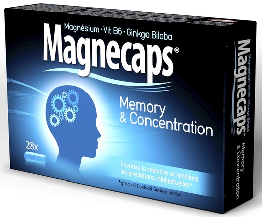 Magnecaps Memory &amp; Concentration 28 Capsules | Mémoire - Concentration