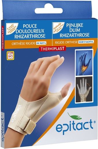 Epitact Stevige Orthese Nacht Duim Rechts M | Arm - Pols - Hand