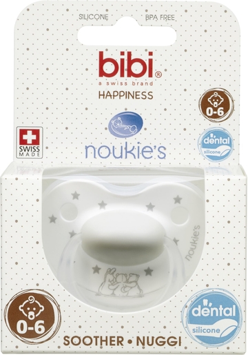 BIBI Fopspeen Happiness Noukie Star (van 0 tot 6 maanden) | Fopspenen