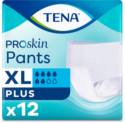 TENA Pants Plus ProSkin Extra Large - 12 stuks | Verbanden - Slips - Broekjes