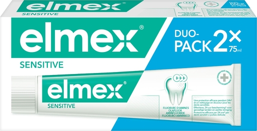 Elmex Sensitive Tandpasta Duotube 2 x 75 ml | Tandpasta's - Tandhygiëne