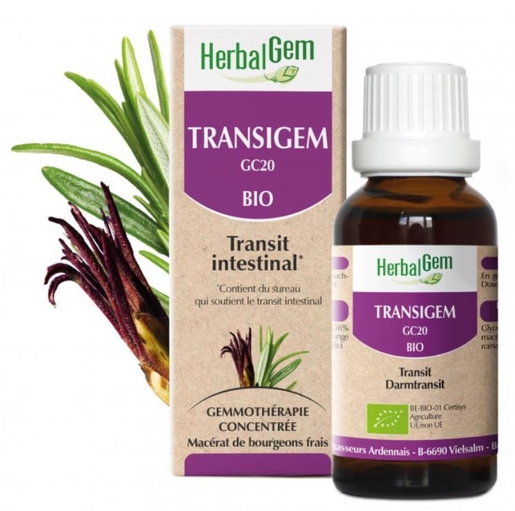 Herbalgem Transigem BIO Gouttes 30ml | Digestion - Transit