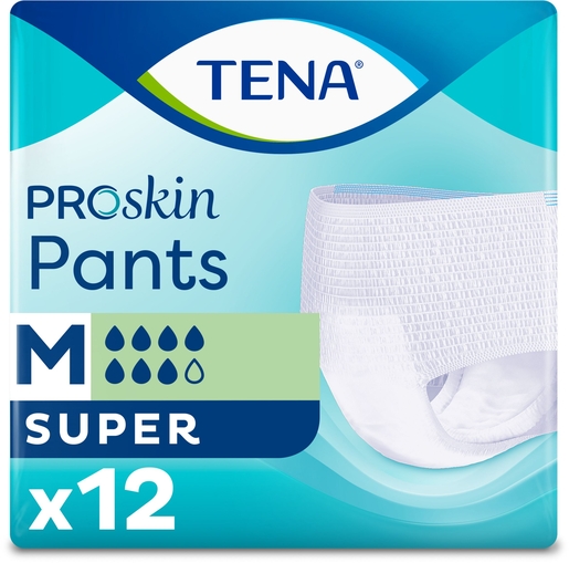 TENA Pants Super ProSkin Medium - 12 stuks | Verbanden - Slips - Broekjes