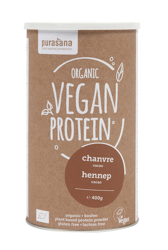 Purasana Organic Vegan Protein Bio Hemp (cacao) 400g | Super Food
