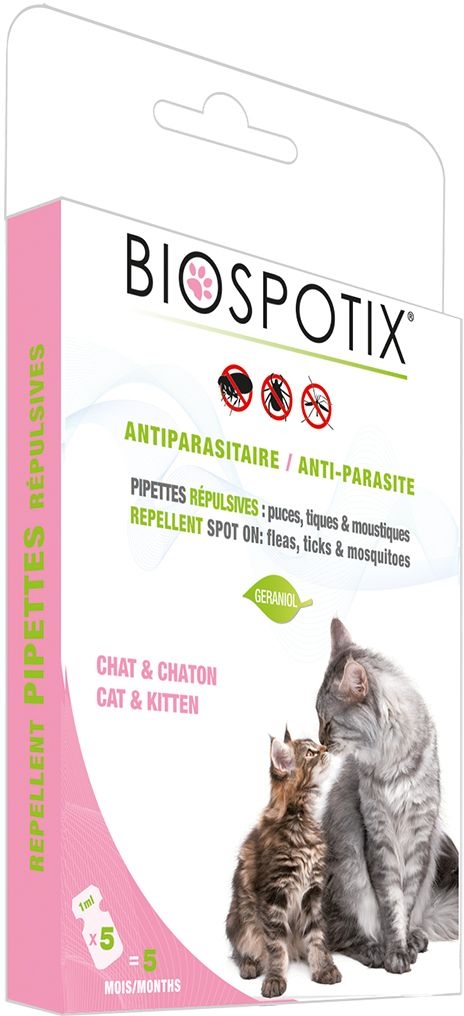 Glow Sentimental Banzai Biogance Biospotix Antiparasietenpipetten Kat & Kitten 5 x 1 ml | Dieren