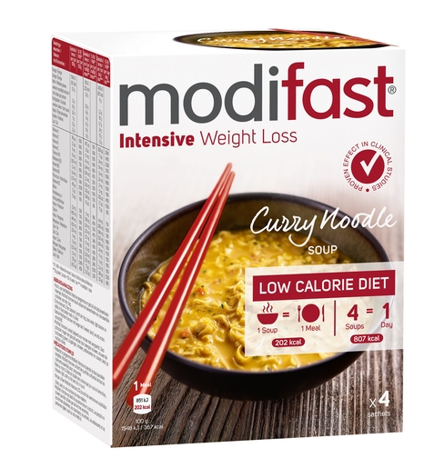 Modifast Intensive Noodle Soup Curry 220g | Vos produits minceur aux meilleurs prix