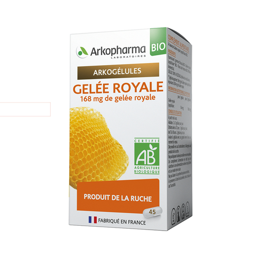Arkogelules Gelee Royale Bio Caps 45 | Produits Bio