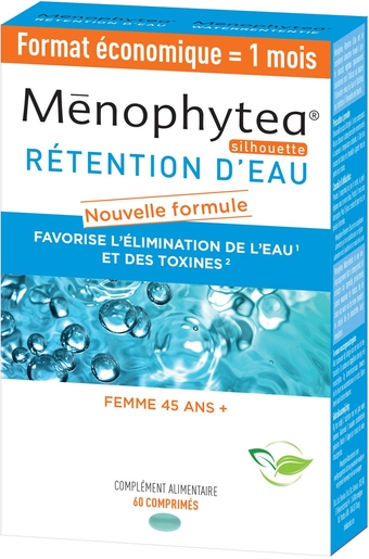 Menophytea Retention Eau 60 Comprimés | Rétention d'eau