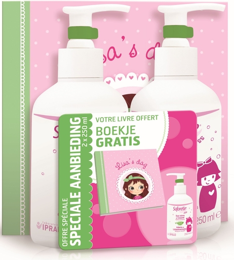 Saforelle Miss Wasverzorging 2x250ml (mini boekje aangeboden) | Verzorgingsproducten voor de dagelijkse hygiëne