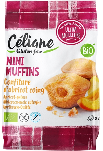 Celiane Minimuffins Abrikoos Bio 7 stuks 200 g | Glutenvrij