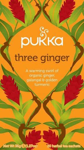 Pukka Thee Three Ginger 20 Zakjes | Thee, kruidenthee en infusies