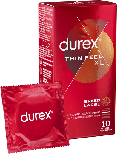 Durex Thin Feel XL Condooms 10 | Condooms