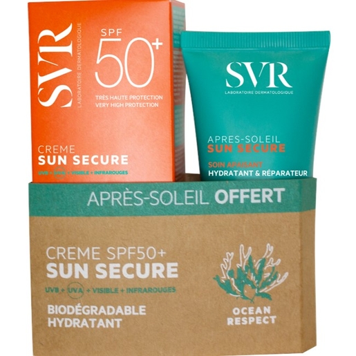 SVR Sun Secure Crème SPF50+ 50ml + Après-soleil 50ml OFFERT | Crèmes solaires