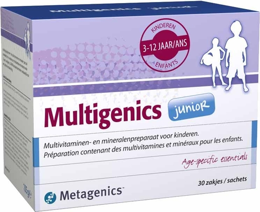 Multigenics Junior 30 Zakjes Poeder | Multivitaminen