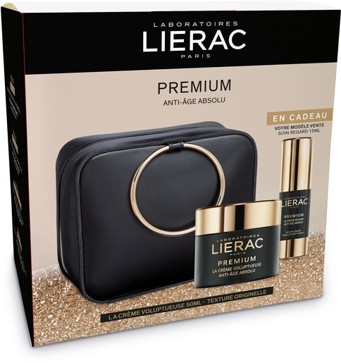 Lierac Coffret Cadeau Trousse Premium Crème Soyeuse (inclus 1 produit gratuit) | Antirides - Anti-âge