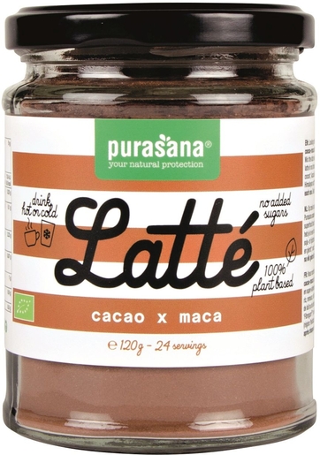 Purasana Cacao Maca Latte 120 g | Dieetproducten