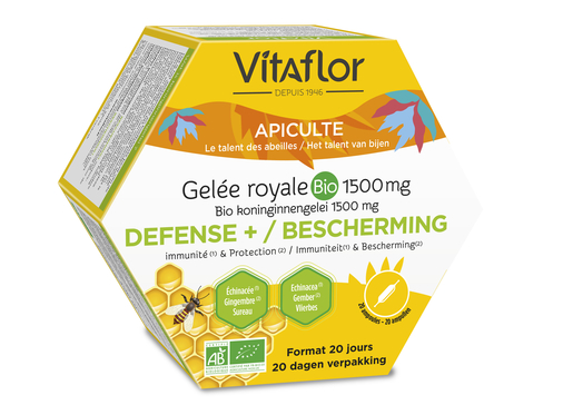 Vitaflor Gelee Royale Bio Defense+ 1500mg | Défenses naturelles - Immunité