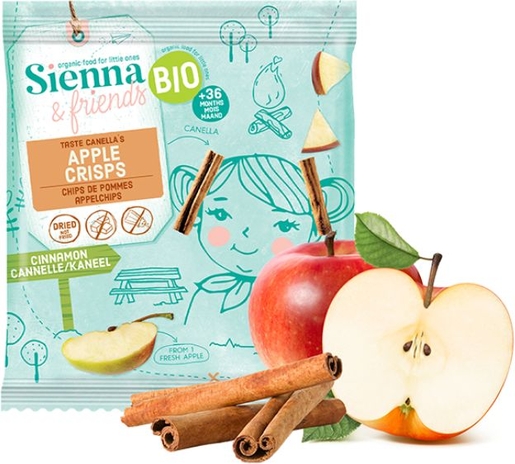 Sienna &amp; Friends Appel-Kaneel Chips +36 Maanden 15 g | Voeding