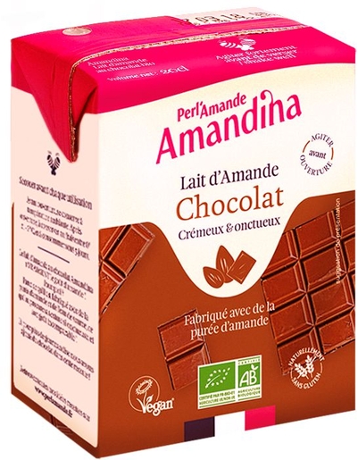 Perl&#039;Amande Amandina Lait Amande Chocolat 200ml | Nutrition