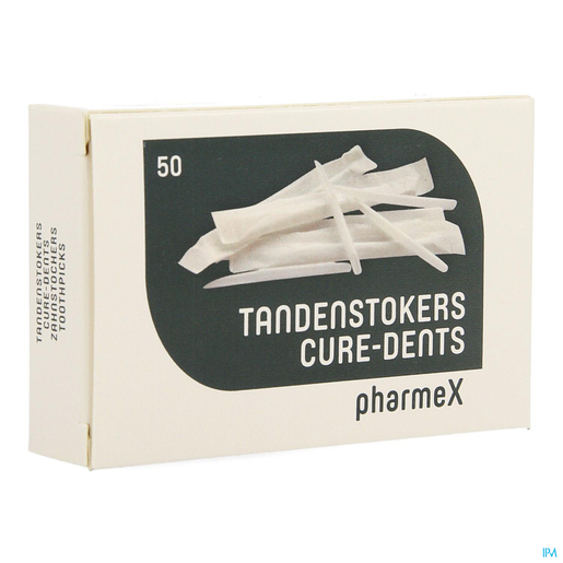 Pharmex 50 Cure-Dents Plume | Fil dentaire - Brossette interdentaire