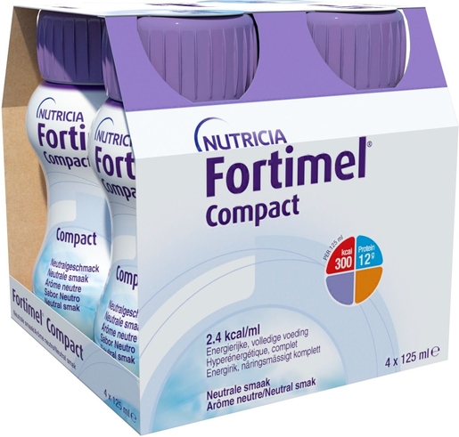 Fortimel Compact Neutraal 4x125ml | Orale voeding