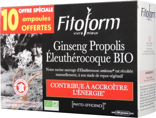 Ginseng Propolis Elautherocoque Bio Amp 30 | Conditie - Tonus