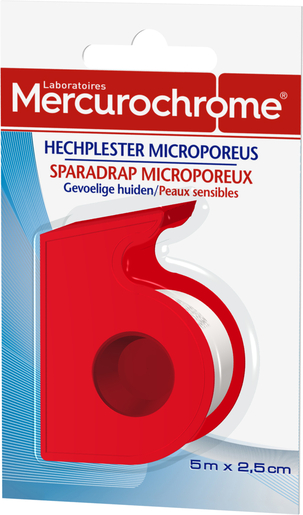 Mercurochrome Hechtpleister Microporeus | Verbanden - Pleisters - Banden