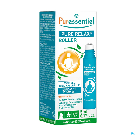 Puressentiel Pure Relax Roller 12 Essentiële Oliën 5ml | Stress - Ontspanning