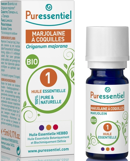 Puressentiel Expert Marjolaine a Coquille Huile Essentielle Bio 5ml | Produits Bio