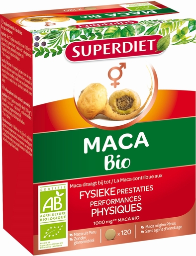 SuperDiet Maca Bio 120 Tabletten | Gewrichten