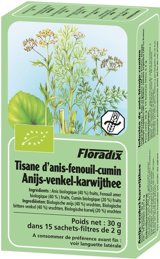 Salus Kruidenthee Anijs-Venkel-Komijn Bio 15 Zakjes | Bioproducten