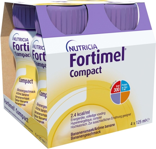 Fortimel Compact Banane 4x125ml | Nutrition orale