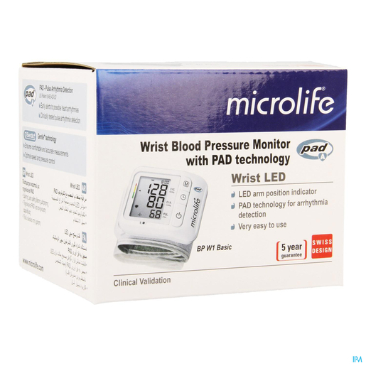 Microlife Bp W1 Basic Bloeddrukmeter Autom. Pols | Bloeddrukmeters