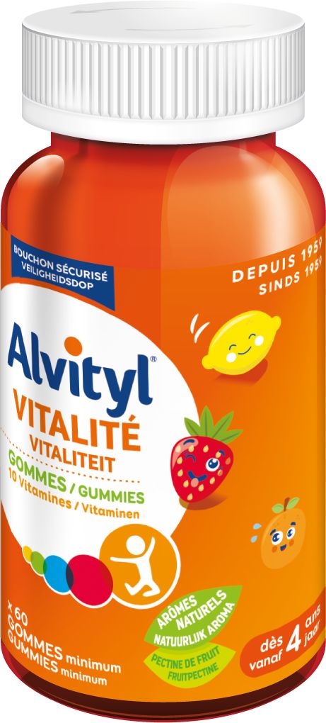 Alvityl® Vitalité : gomme à mâcher vitaminée pour enfants à partir de 4 ans  - Alvityl