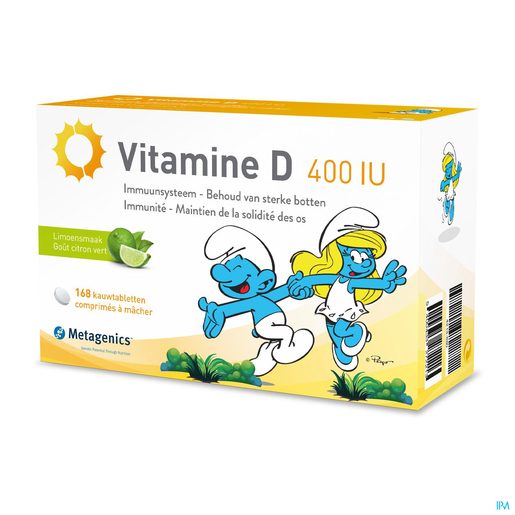 Vitamine D 400IU Smurfen 84 kauwtabletten | Calcium - Vitamine D