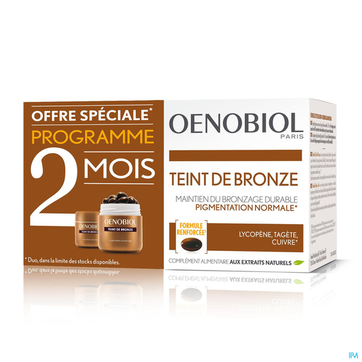 Oenobiol Autobronzant Teint De Bronze 2x30 Capsules Compléments