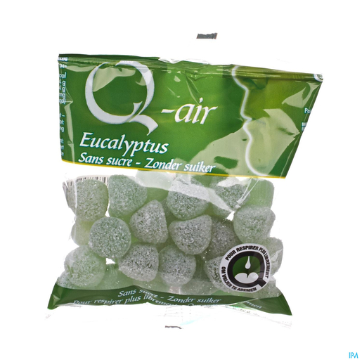 Q-Air Eucalyptus Gommetjes Suikervrij 85 g | Ademhaling - Neus